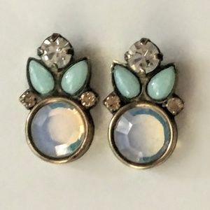 Sorrelli Pacific Opal and Turquoise Post Earrings